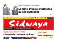 Une Sidwaya du 21 au 23-05-2021