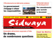 Une Sidwaya du 27 mai 2021