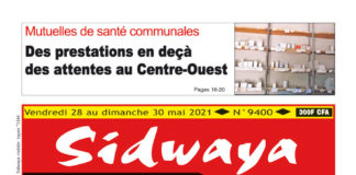Une Sidwaya du 28 au 30-05-2021