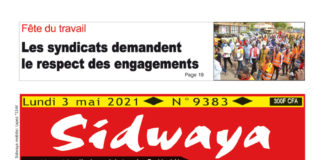 Une Sidwaya du 03-05-2021