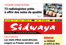 Une Sidwaya du 31-05-2021