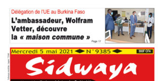Une Sidwaya du 05-05-2021