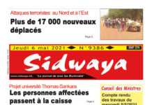 Une Sidwaya du 06-05-2021