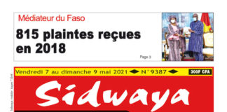 Une Sidwaya du 07 au 09-05-2021