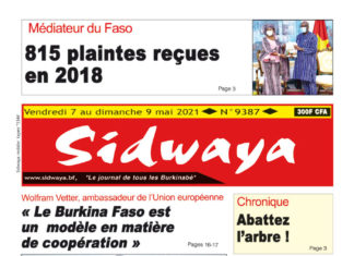 Une Sidwaya du 07 au 09-05-2021