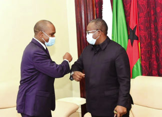 Coopération Burkina – Guinée-Bissau : le ministre Alpha Barry reçu par le président Umaro Sissoko Embalo