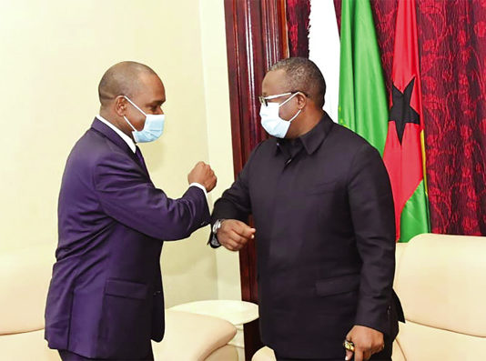 Coopération Burkina – Guinée-Bissau : le ministre Alpha Barry reçu par le président Umaro Sissoko Embalo