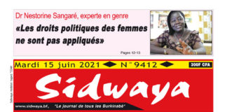 Une Sidwaya du 15-06-2021