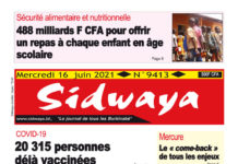 Une Sidwaya du 16-06-2021