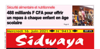 Une Sidwaya du 16-06-2021