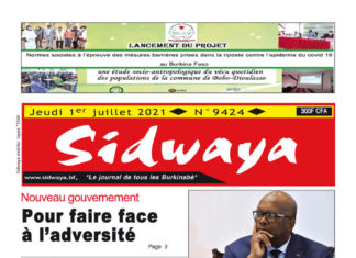 Une Sidwaya du 01-07-2021