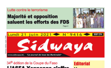 Une Sidwaya du 21-06-2021