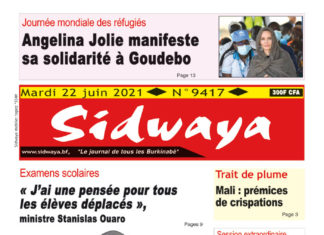 Une Sidwaya du 22-06-2021