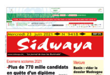 Une Sidwaya du 23-06-2021