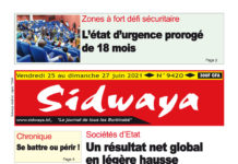 Sidwaya du 25 au 27-06-2021