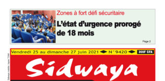 Sidwaya du 25 au 27-06-2021