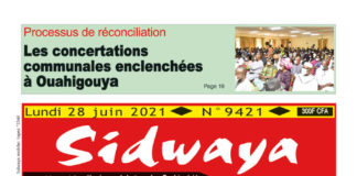 Une Sidwaya du 28-06-2021