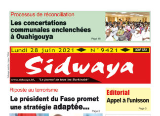 Une Sidwaya du 28-06-2021