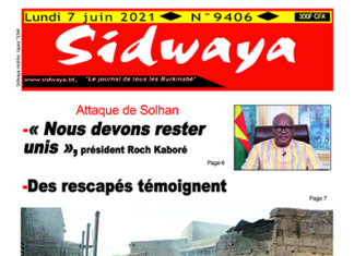 Une Sidwaya du 07-06-2021
