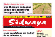 Une Sidwaya du 30-06-2021