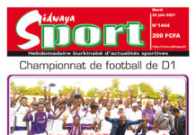 Une Sidwaya Sport du 29-06-2021