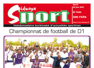 Une Sidwaya Sport du 29-06-2021