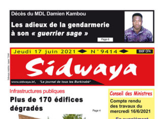 Une Sidwaya du 17-06-2021