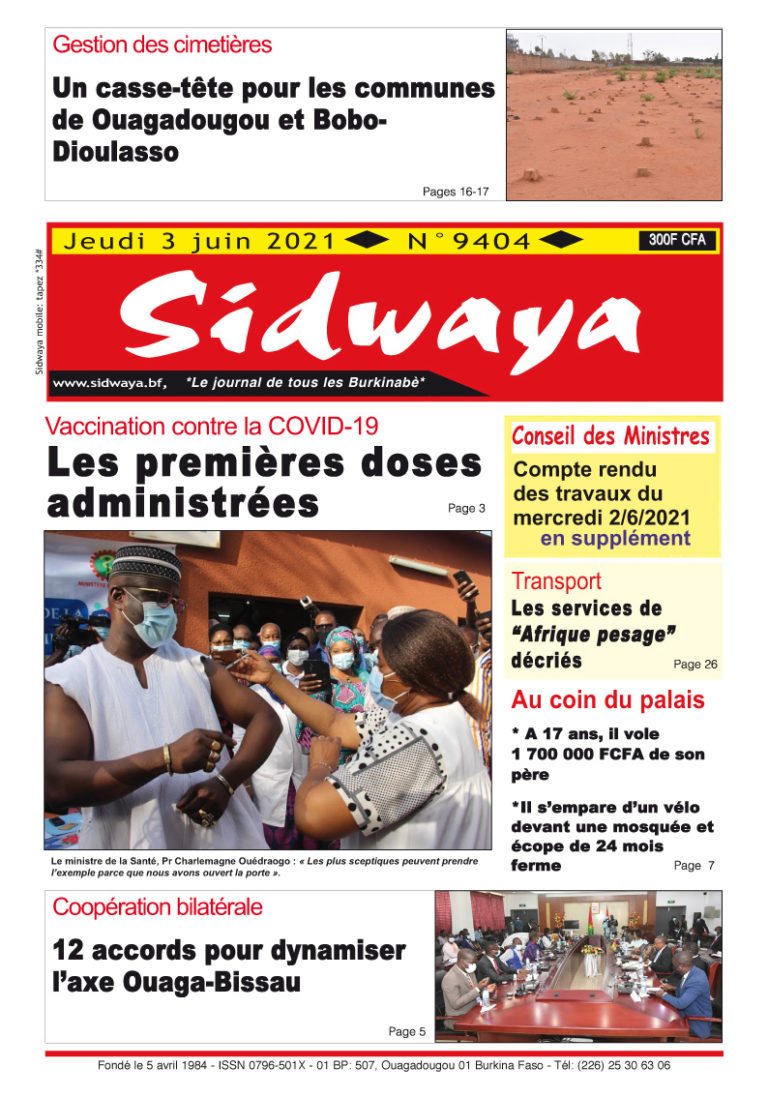 Une du 03-06-2021