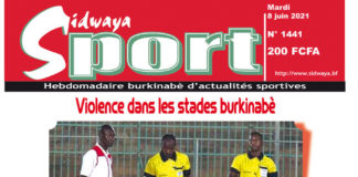 Une Sidwaya Sport du 08-06-2021