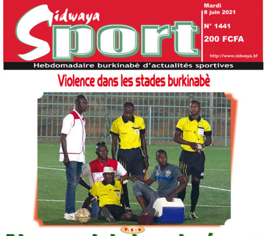 Une Sidwaya Sport du 08-06-2021