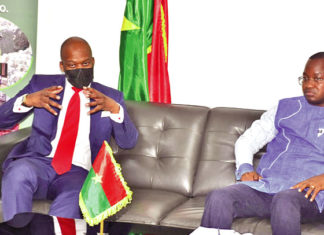 Zone de libre-échange continental africaine : le ministre Harouna Kaboré échange avec le SG de la ZLECAf