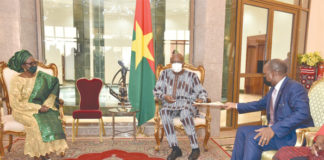 Présidence du Faso : Six ambassadeurs présentent leurs lettres de créance