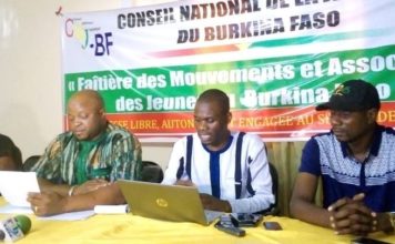 Situation sécuritaire : le Conseil national de la jeunesse appelle à l’union sacrée