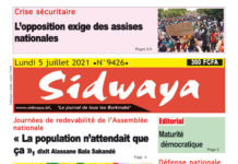 Une Sidwaya du 05-07-2021