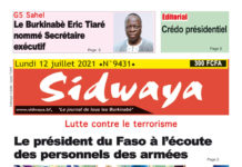 Une Sidwaya du 12 juillet 2021