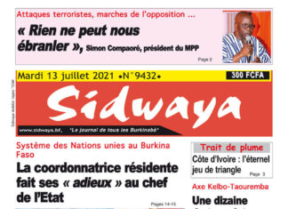 Une Sidwaya Sport du 13-07-2021