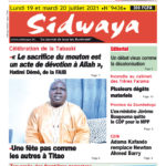 Une Sidwaya du 19 et 20-07-2021