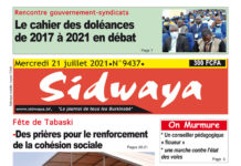 Une Sidwaya du 21-07-2021