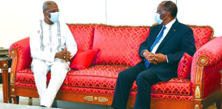 Christophe Dabiré chez Alassane Ouattara : « La solidarité entre les deux pays doit s’étendre à la question sécuritaire »,