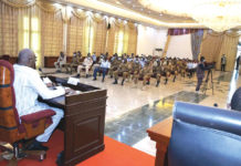 Lutte contre le terrorisme : Le président du Faso à l’écoute des personnels des armées