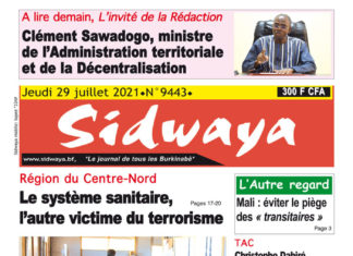 Une Sidwaya du 29-07-2021