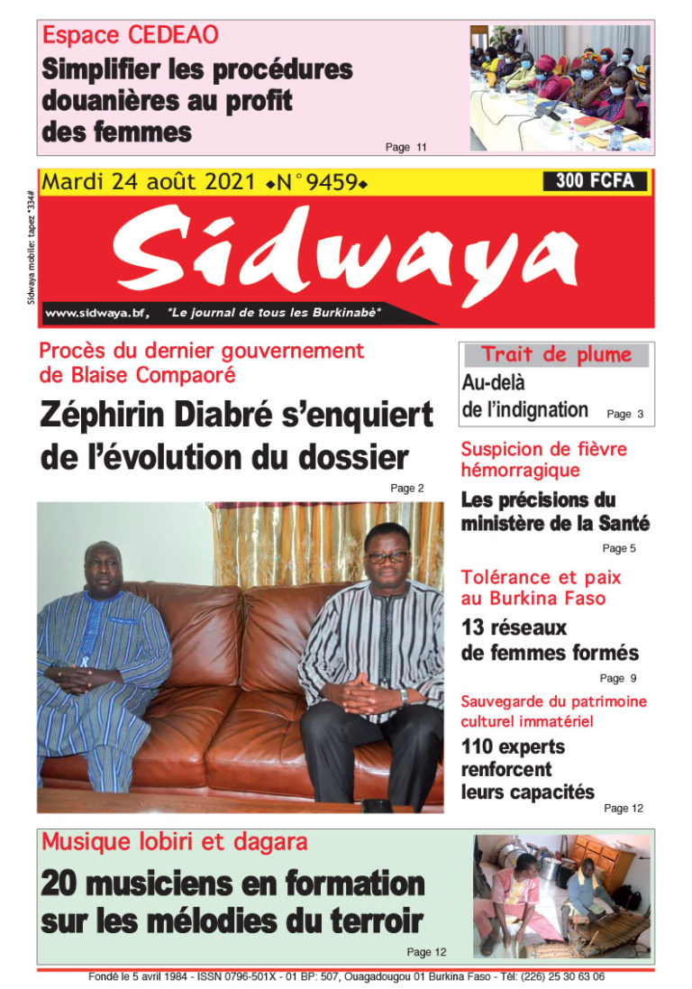 Une du 24/08/2021