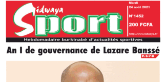 Une Sidwaya Sport du 24-08-2021