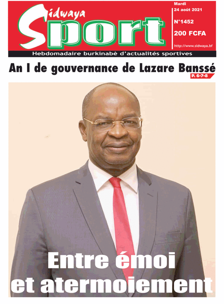 Une Sidwaya Sport du 24-08-2021