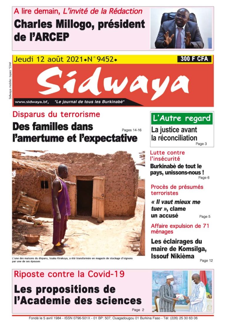 Une du 12-08-2021