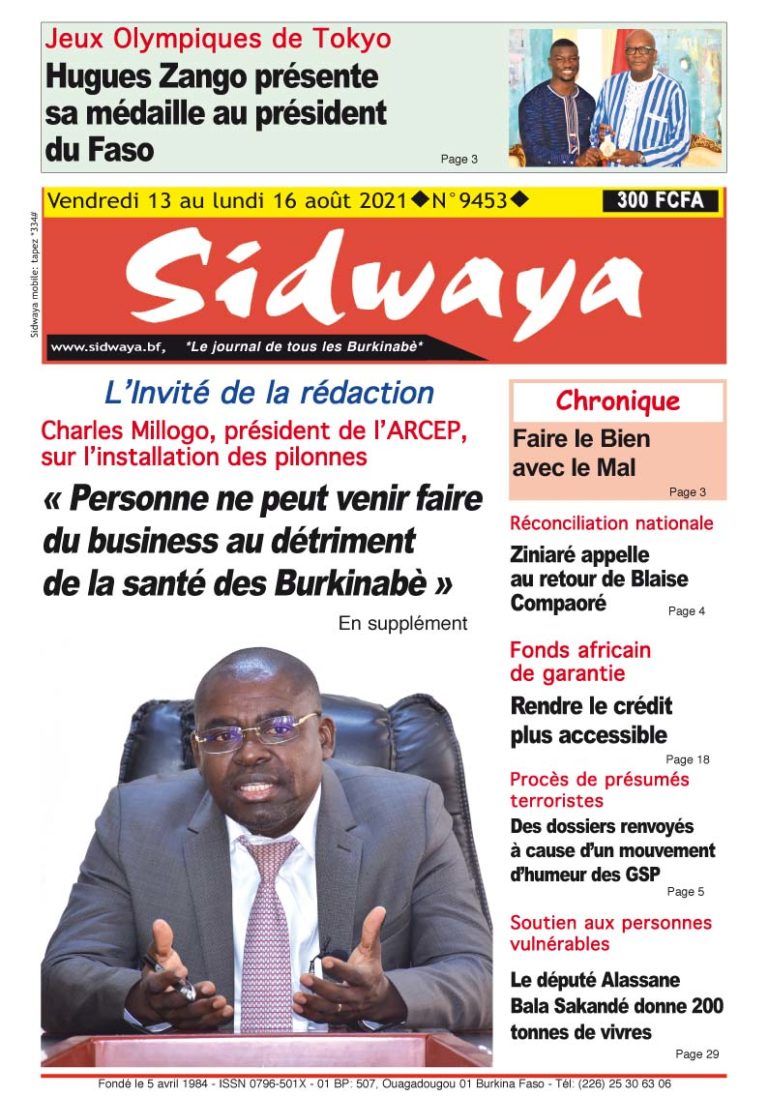 Une du 13-08-2021
