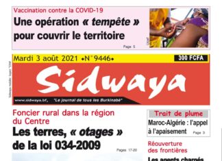 Une du 3-08-2021