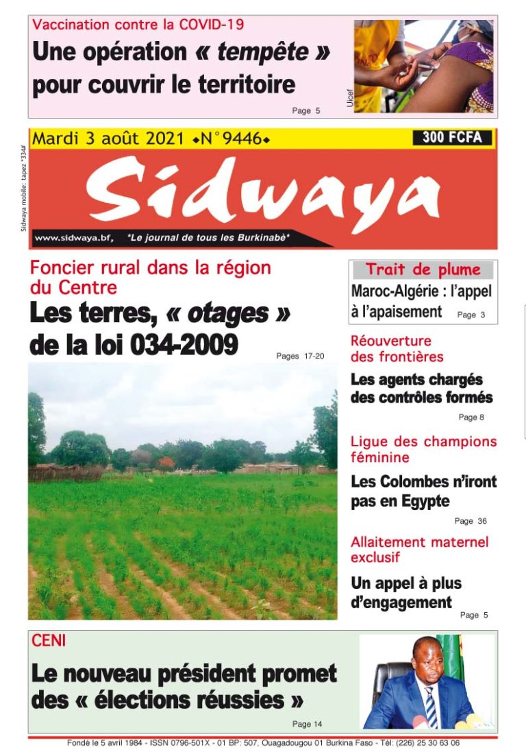 Une du 3-08-2021