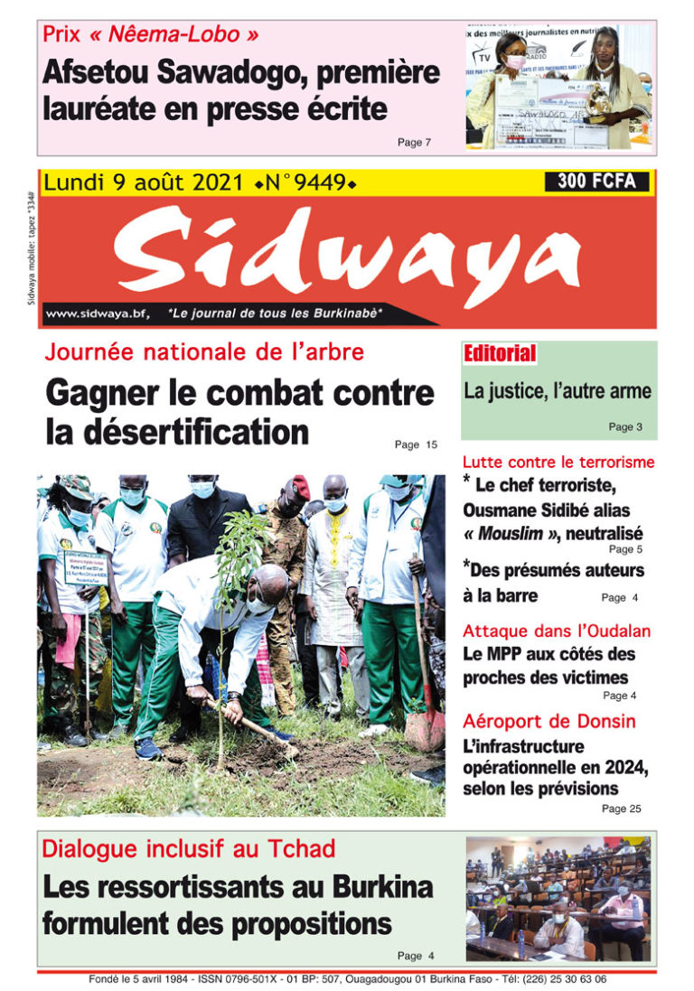 Une du 09-08-2021