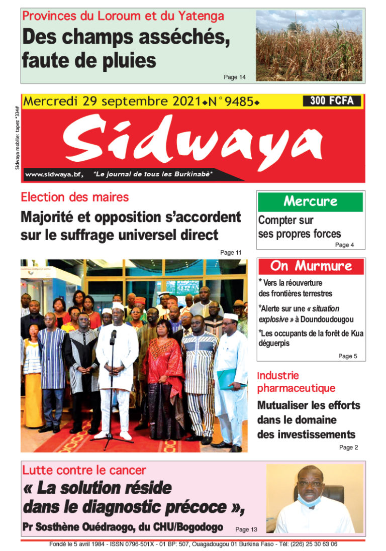 Une du 29/09/2021